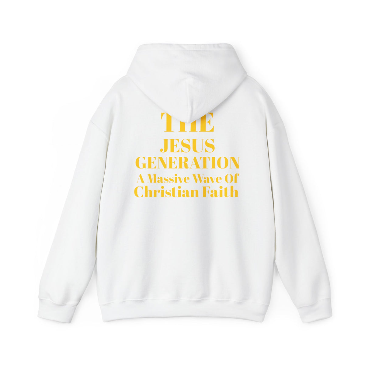 Revival Hoodie — Minimal Gold Text Pullover