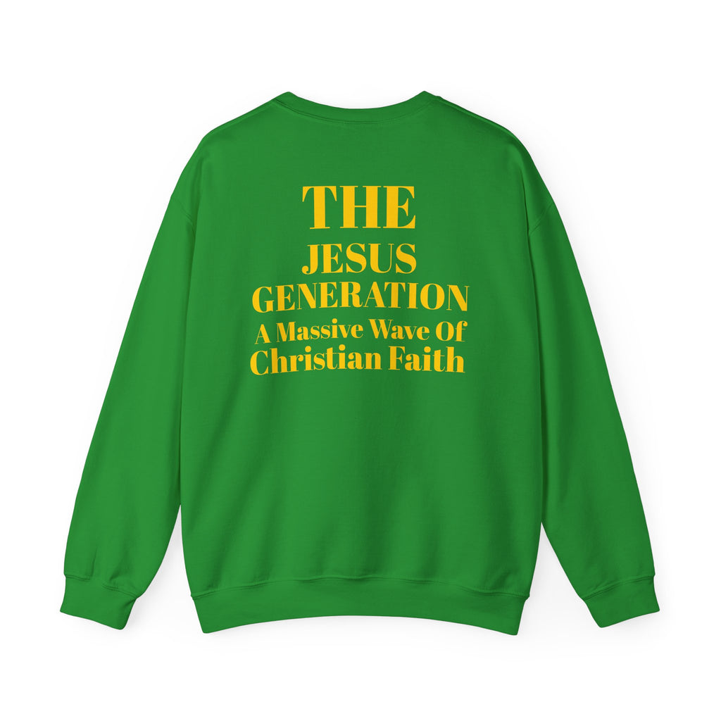 Revival Crewneck Sweatshirt — "The Jesus Generation" Christian Faith Pullover