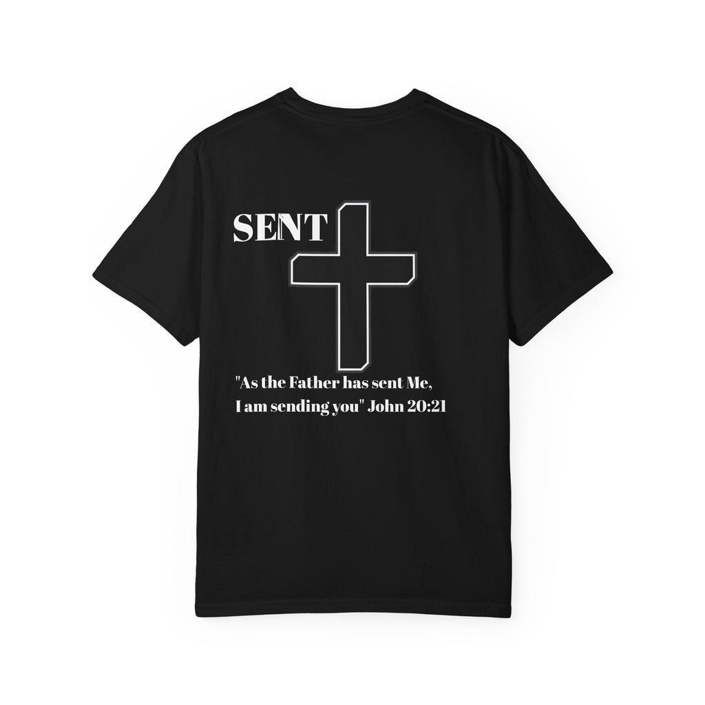 Sent Christian T-Shirt — John 20:21 Cross Ministry Tee