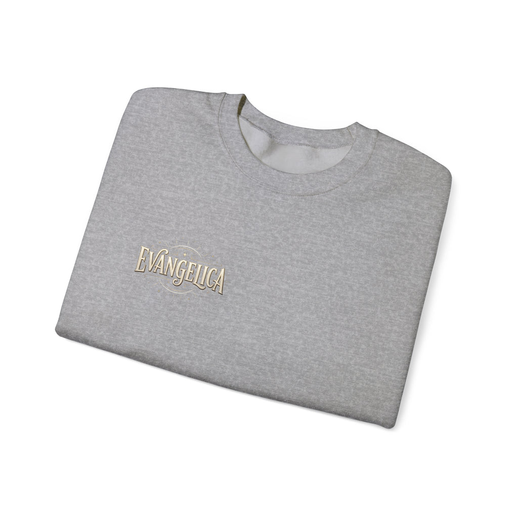 Evangelica Minimal Logo Sweatshirt - White Crewneck Pullover