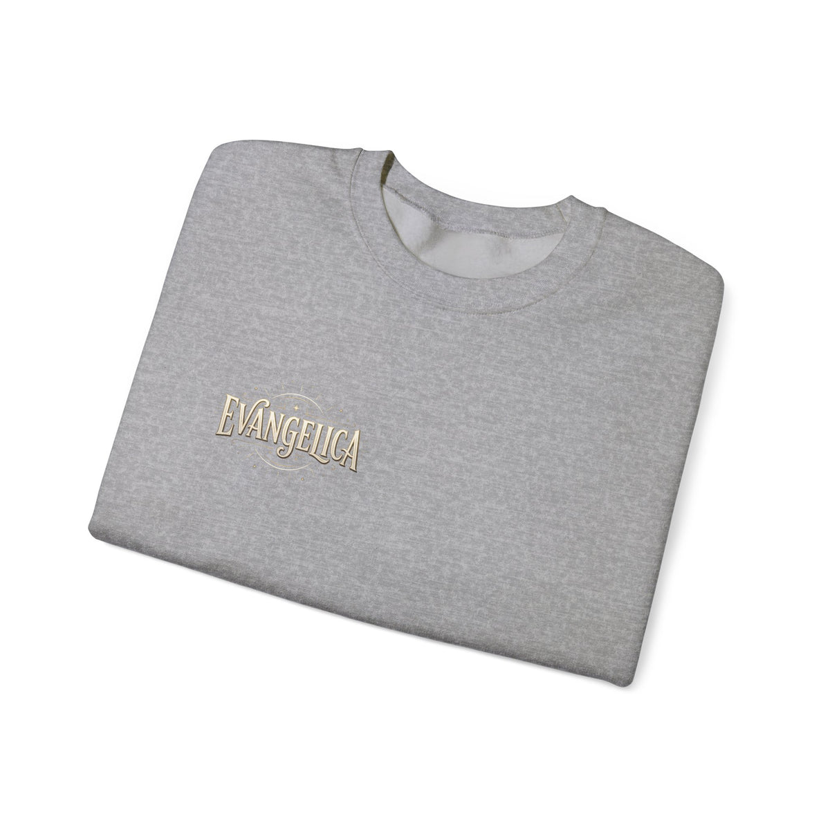 Evangelica Minimal Logo Sweatshirt - White Crewneck Pullover