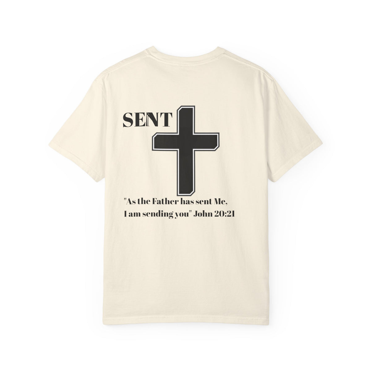 Sent Christian T-Shirt — John 20:21 Cross Ministry Tee