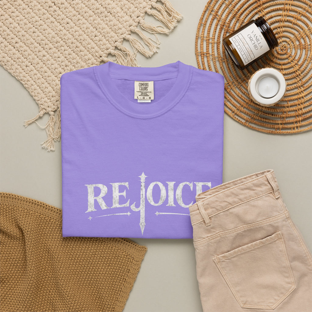 Rejoice Christian T-Shirt — "Jesus Crushes the Serpent" Graphic Tee