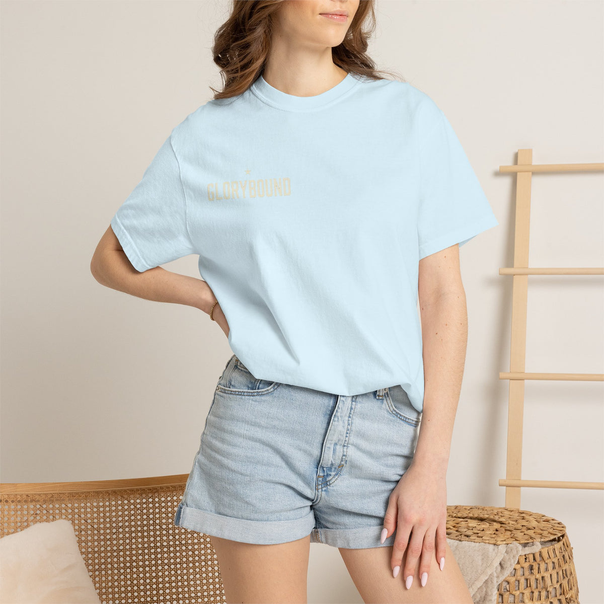 Glorybound Logo T-Shirt — Faith-Based Vintage Crew Tee