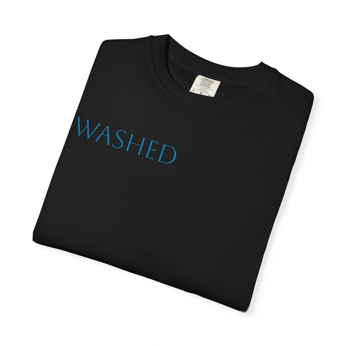 Washed Christian T-Shirt — "WASHED" Faith Graphic Tee (Revelation 1:5)