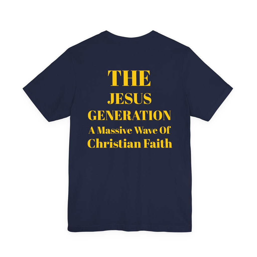 Revival Tee — Minimalist Golden Lettering Short Sleeve T-Shirt