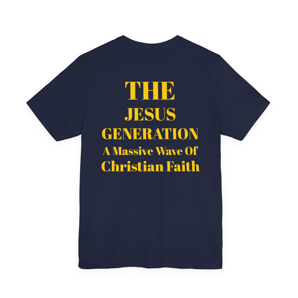 Revival Tee — Minimalist Golden Lettering Short Sleeve T-Shirt