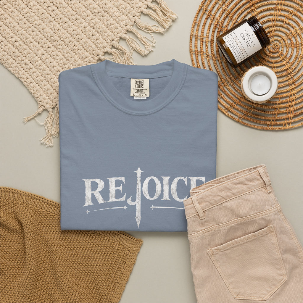 Rejoice Christian T-Shirt — "Jesus Crushes the Serpent" Graphic Tee