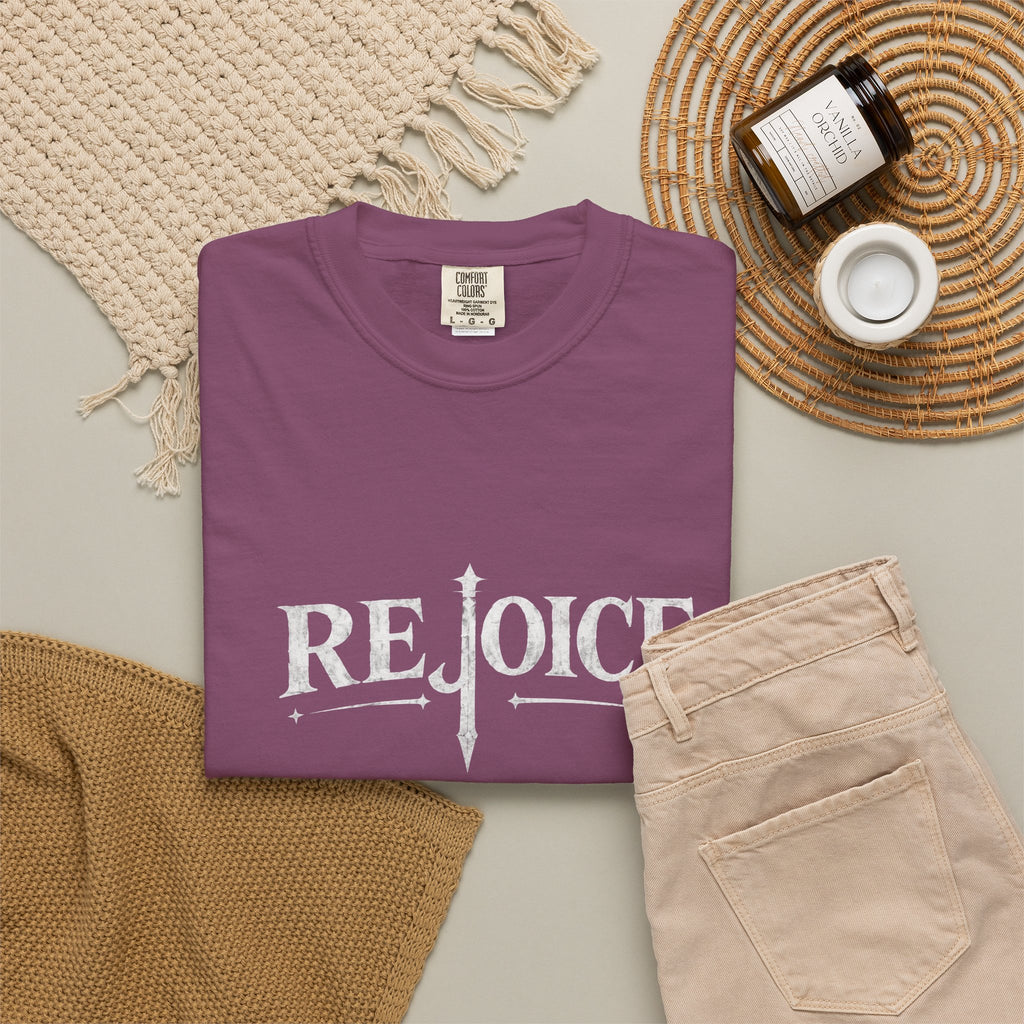 Rejoice Christian T-Shirt — "Jesus Crushes the Serpent" Graphic Tee