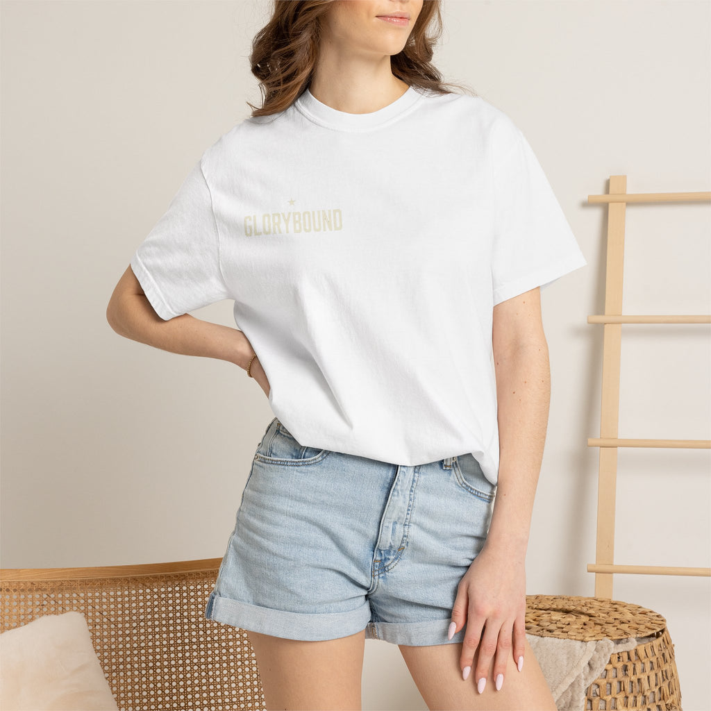 Glorybound Logo T-Shirt — Faith-Based Vintage Crew Tee