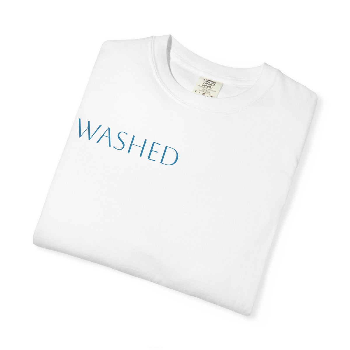 Washed Christian T-Shirt — "WASHED" Faith Graphic Tee (Revelation 1:5)