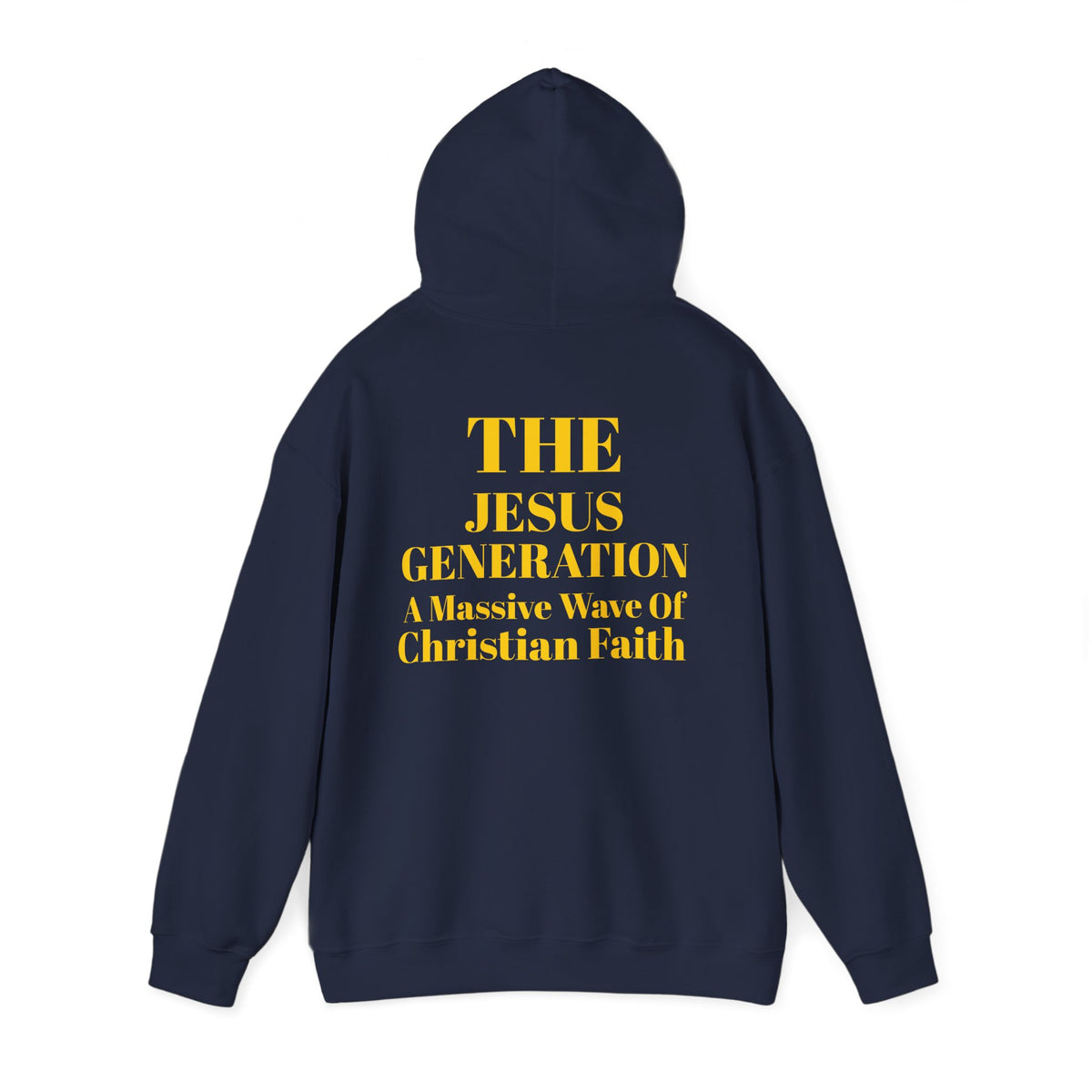 Revival Hoodie — Minimal Gold Text Pullover