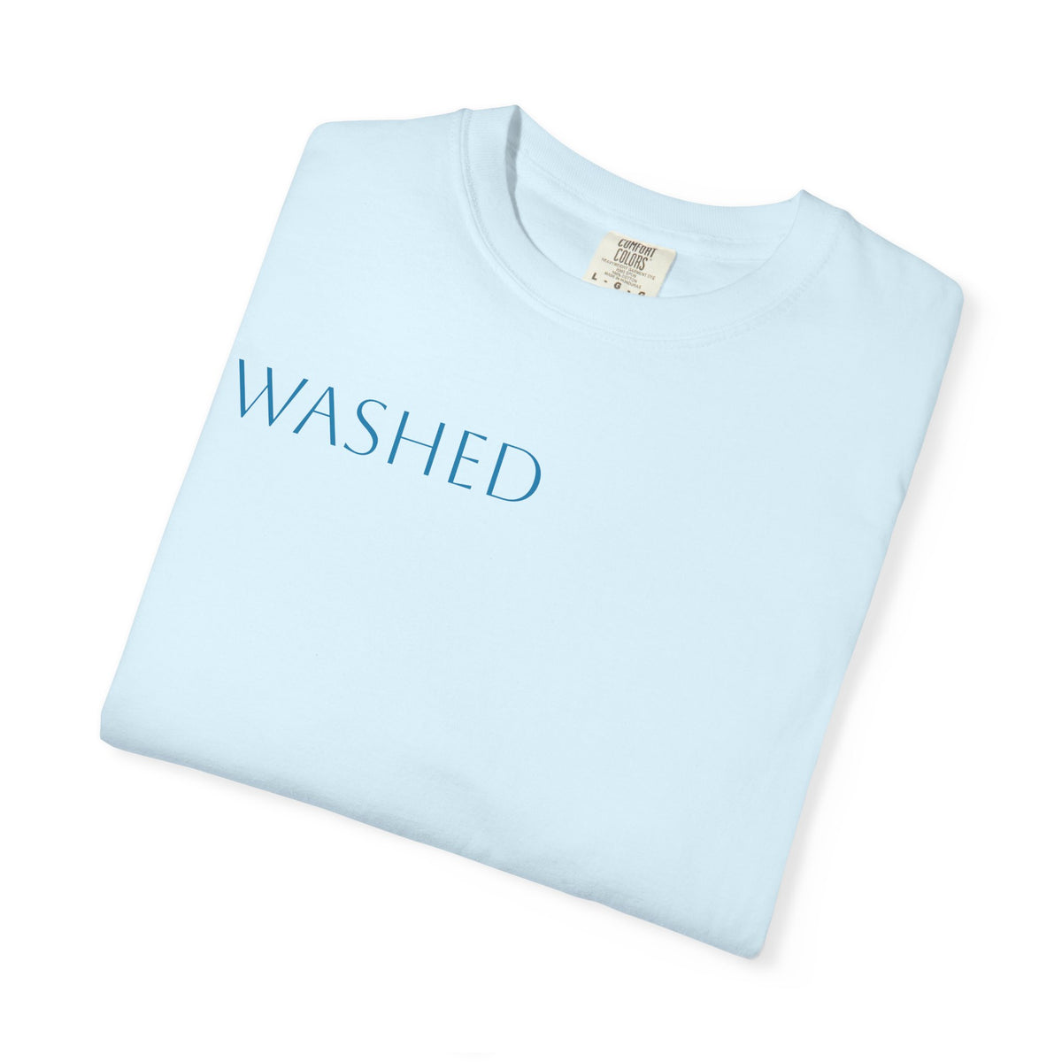 Washed Christian T-Shirt — "WASHED" Faith Graphic Tee (Revelation 1:5)