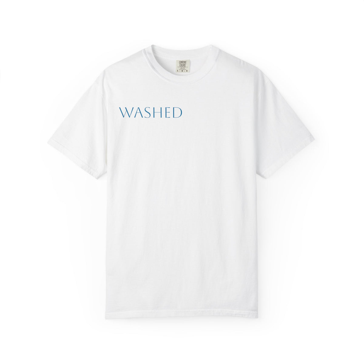 Washed Christian T-Shirt — "WASHED" Faith Graphic Tee (Revelation 1:5)