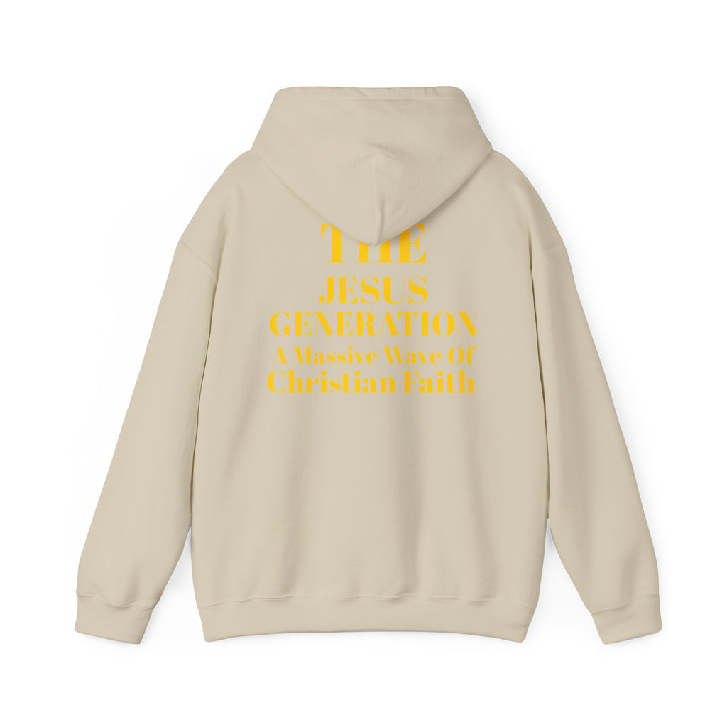 Revival Hoodie — Minimal Gold Text Pullover