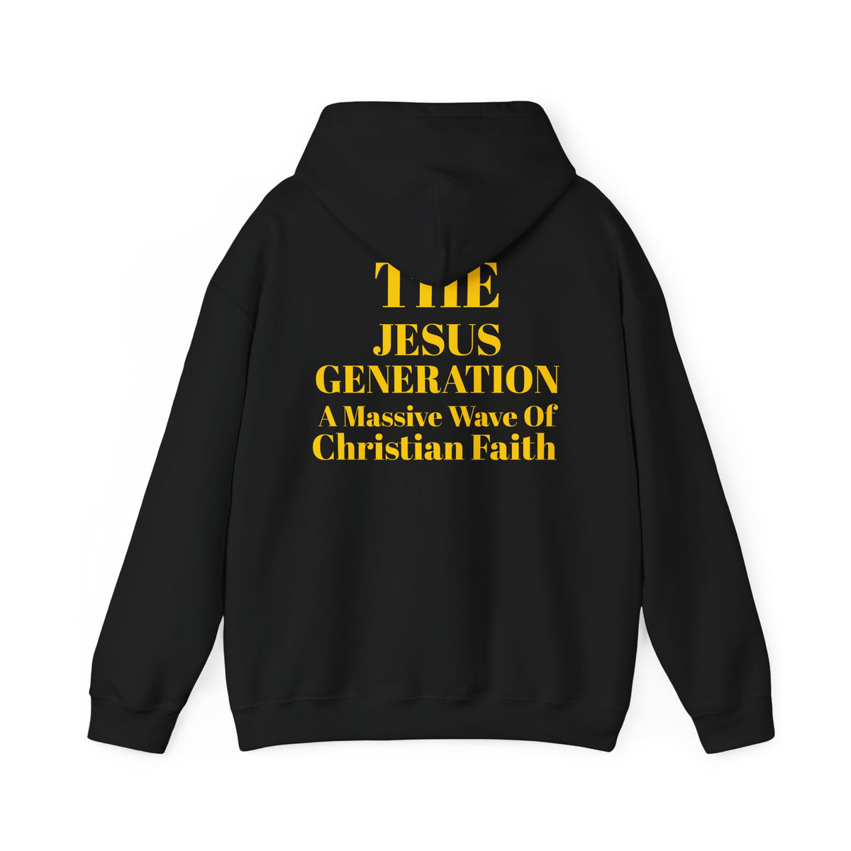 Revival Hoodie — Minimal Gold Text Pullover