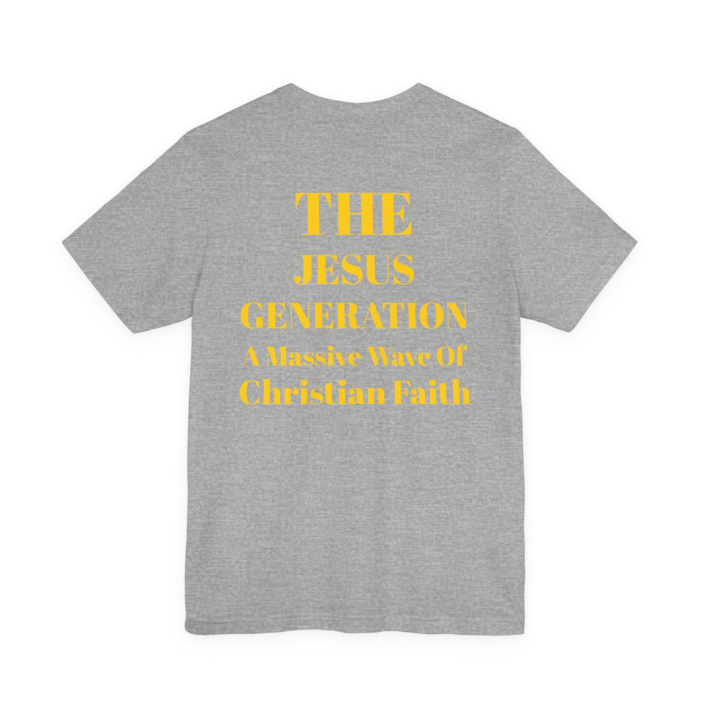 Revival Tee — Minimalist Golden Lettering Short Sleeve T-Shirt