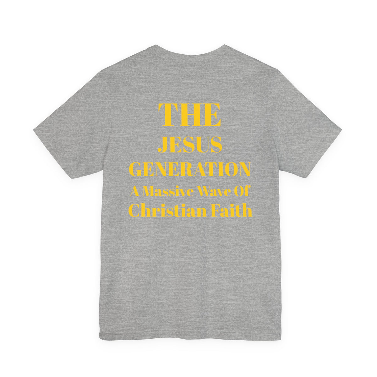 Revival Tee — Minimalist Golden Lettering Short Sleeve T-Shirt