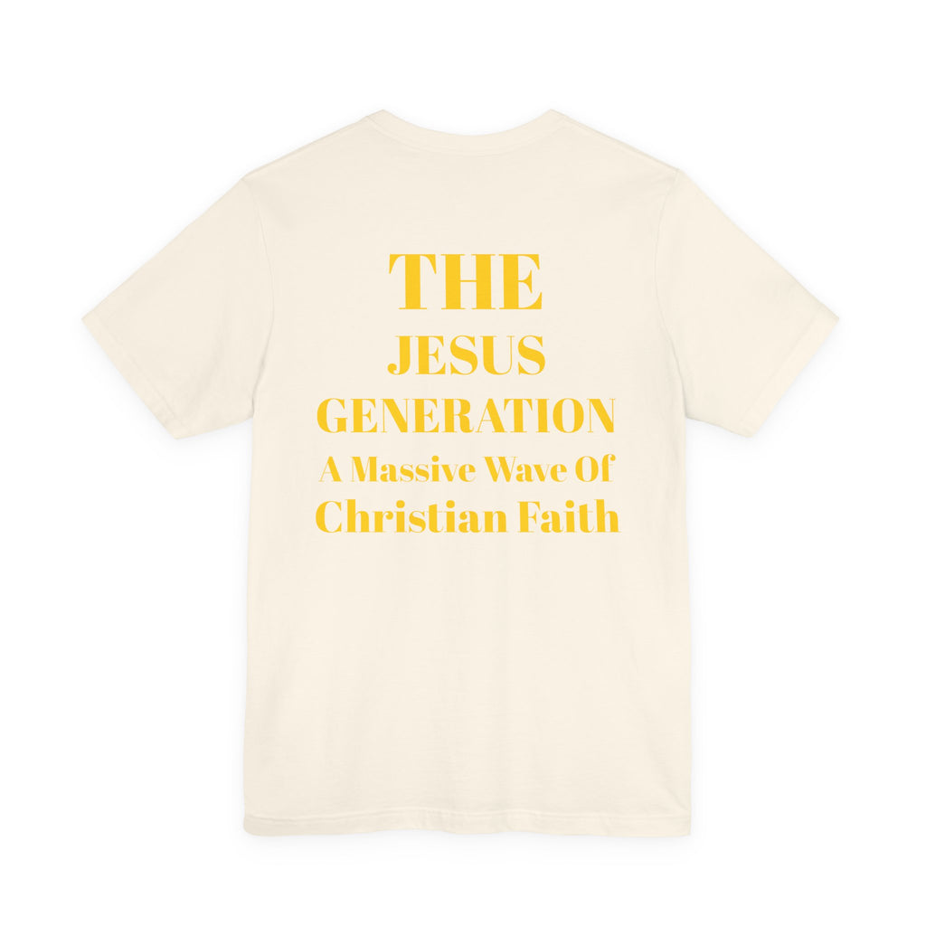 Revival Tee — Minimalist Golden Lettering Short Sleeve T-Shirt