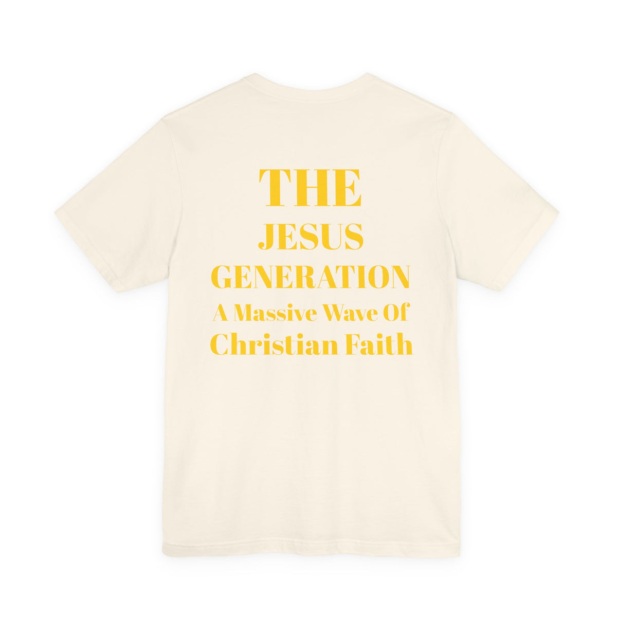 Revival Tee — Minimalist Golden Lettering Short Sleeve T-Shirt