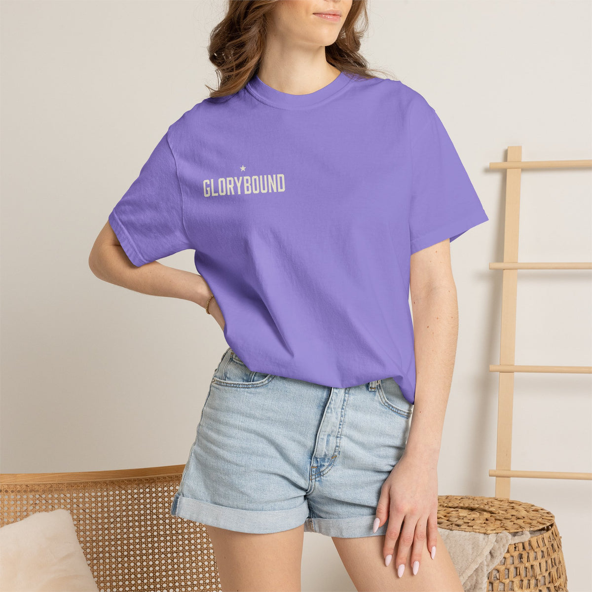 Glorybound Logo T-Shirt — Faith-Based Vintage Crew Tee