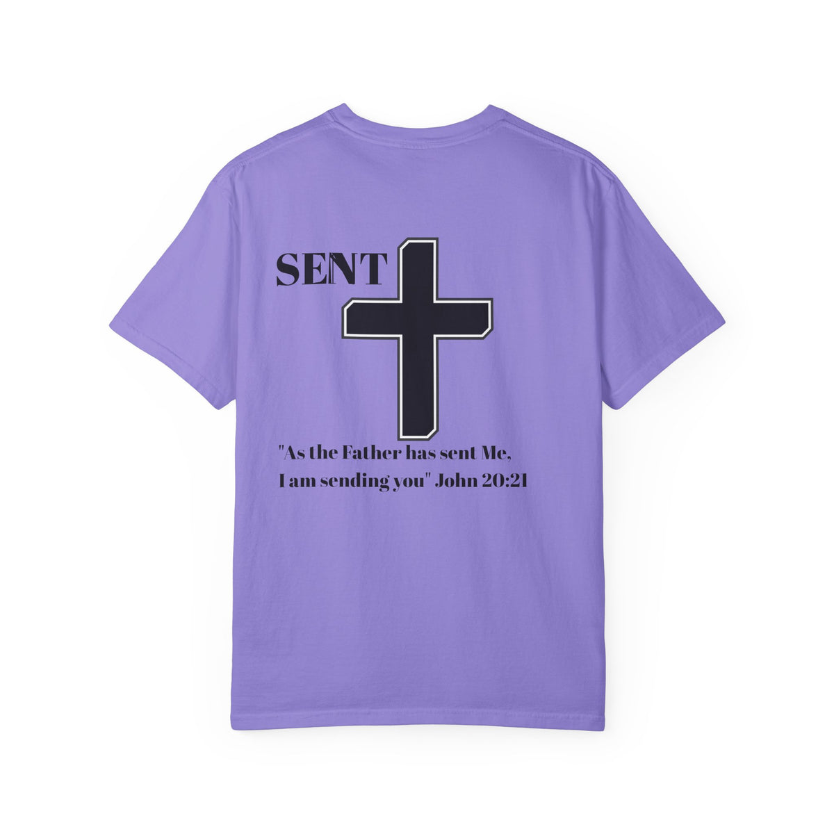 Sent Christian T-Shirt — John 20:21 Cross Ministry Tee