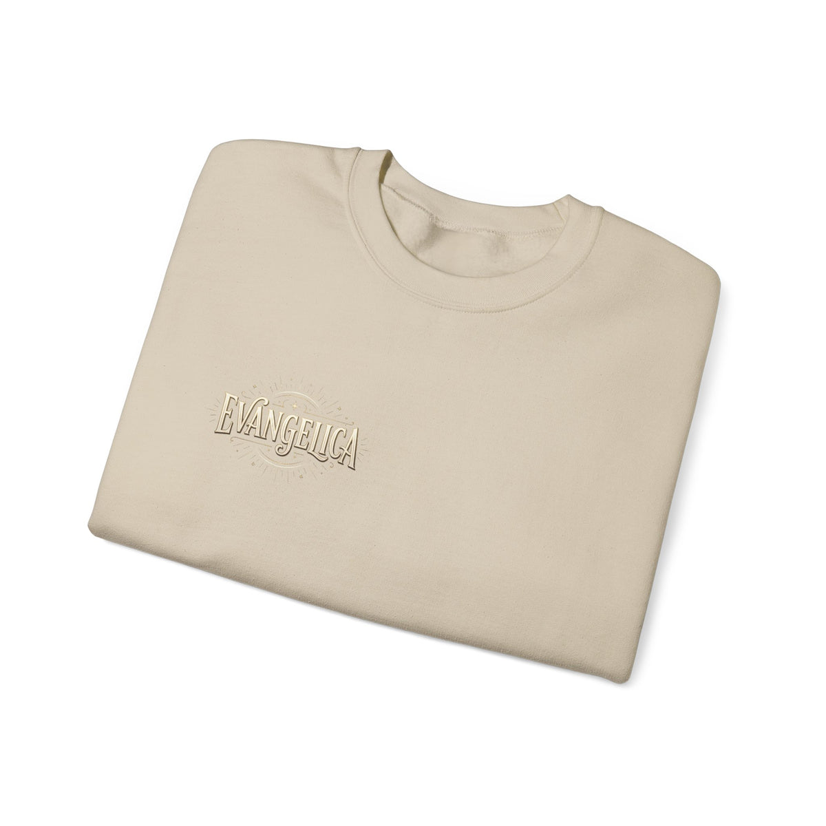 Evangelica Minimal Logo Sweatshirt - White Crewneck Pullover