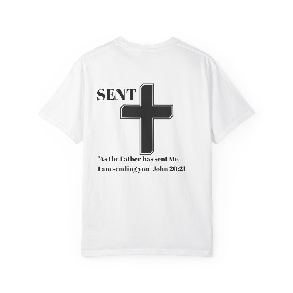 Sent Christian T-Shirt — John 20:21 Cross Ministry Tee