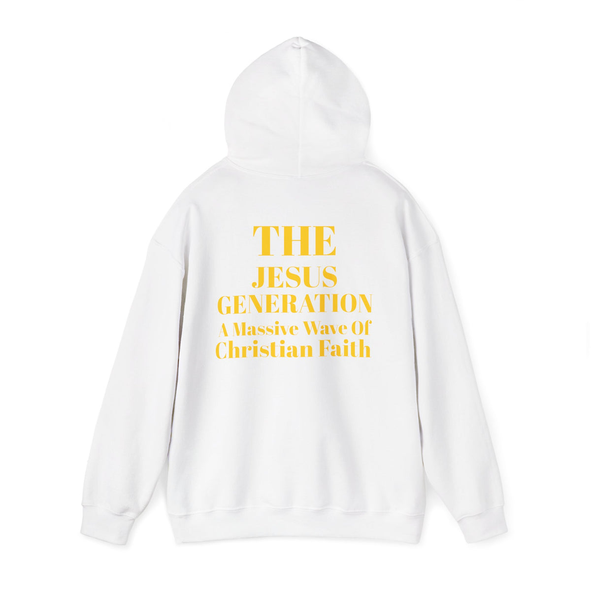 Revival Hoodie — Minimal Gold Text Pullover