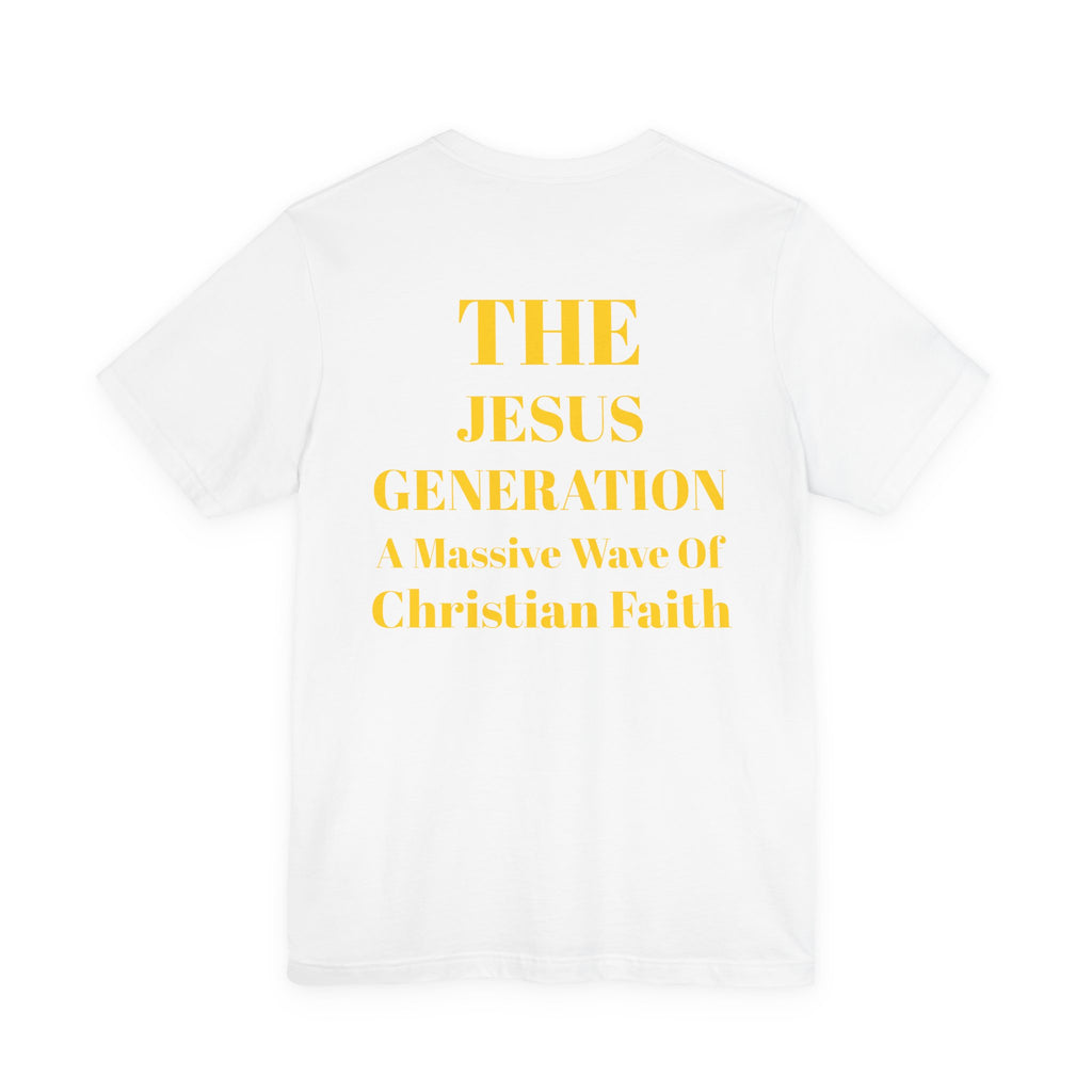 Revival Tee — Minimalist Golden Lettering Short Sleeve T-Shirt