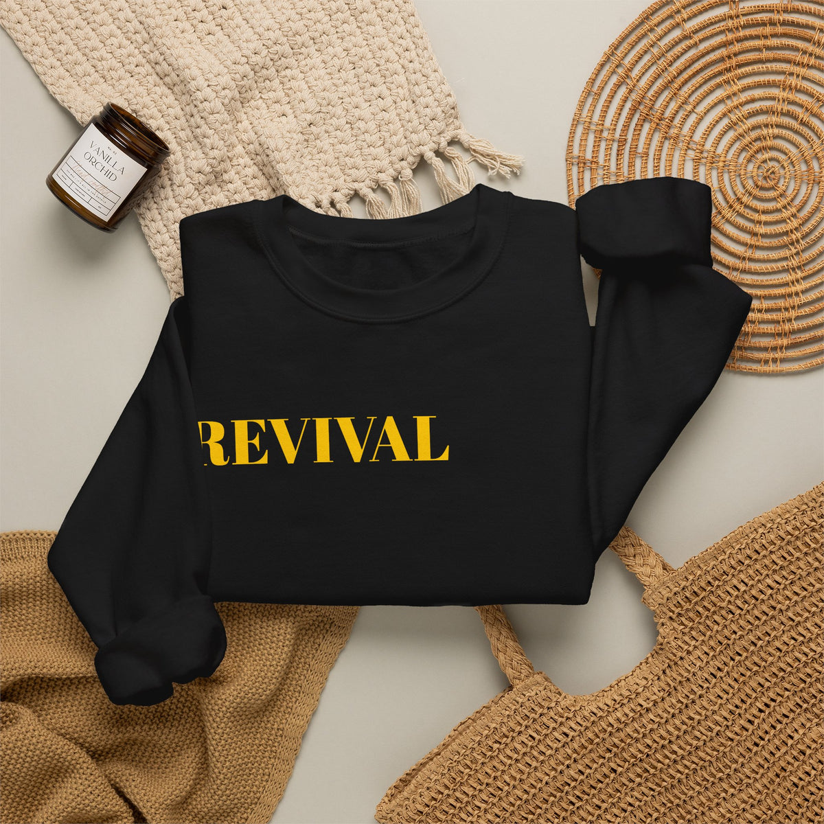 Revival Crewneck Sweatshirt — "The Jesus Generation" Christian Faith Pullover
