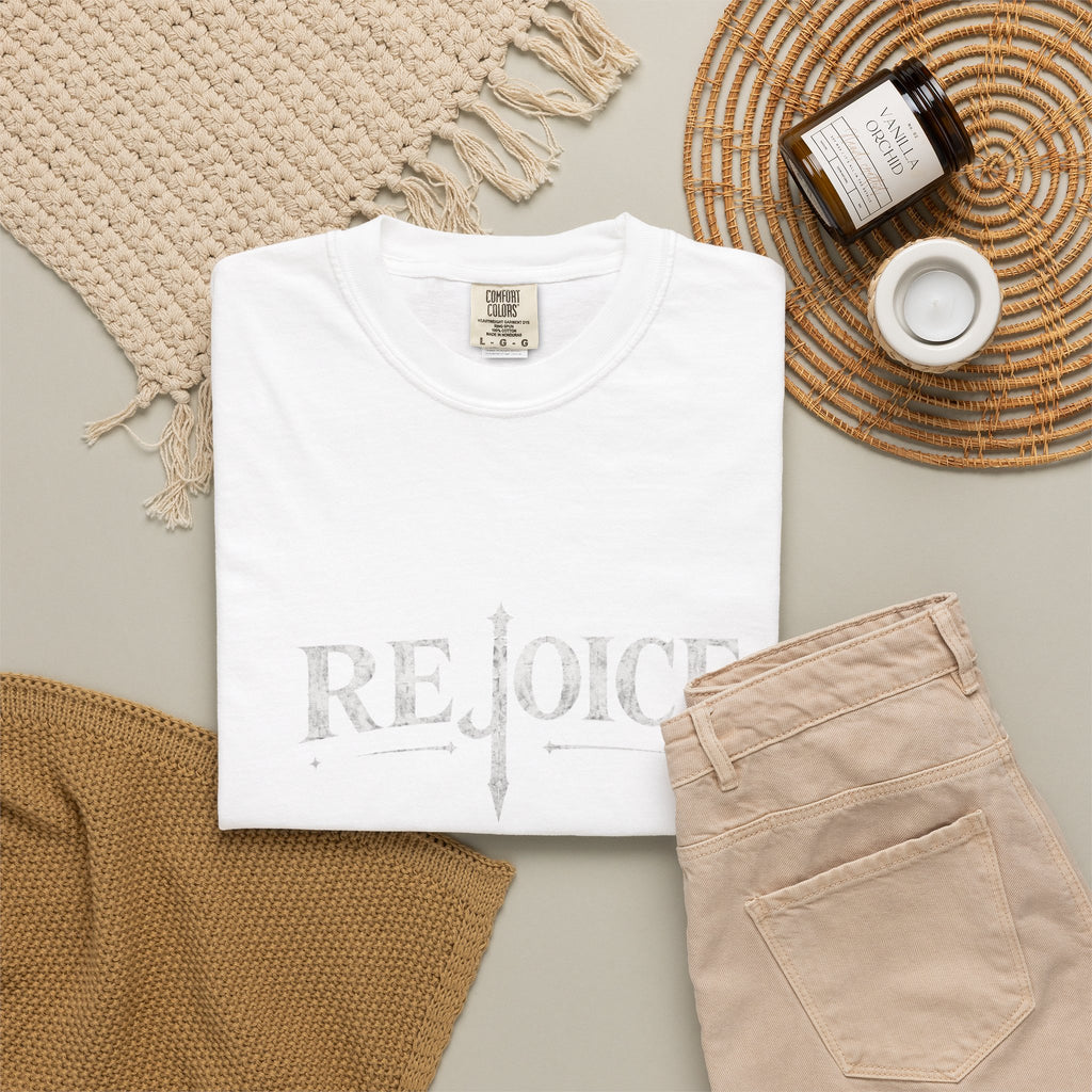 Rejoice Christian T-Shirt — "Jesus Crushes the Serpent" Graphic Tee
