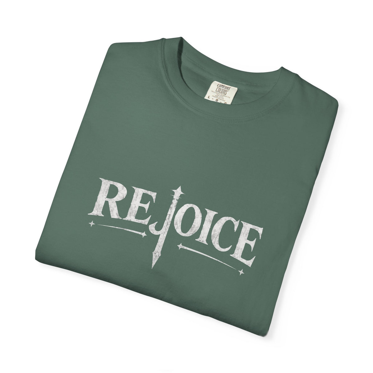 Rejoice Christian T-Shirt — "Jesus Crushes the Serpent" Graphic Tee