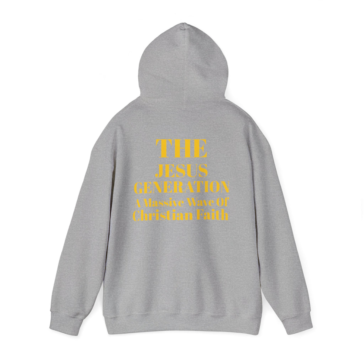 Revival Hoodie — Minimal Gold Text Pullover