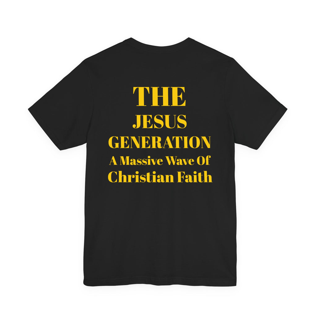 Revival Tee — Minimalist Golden Lettering Short Sleeve T-Shirt