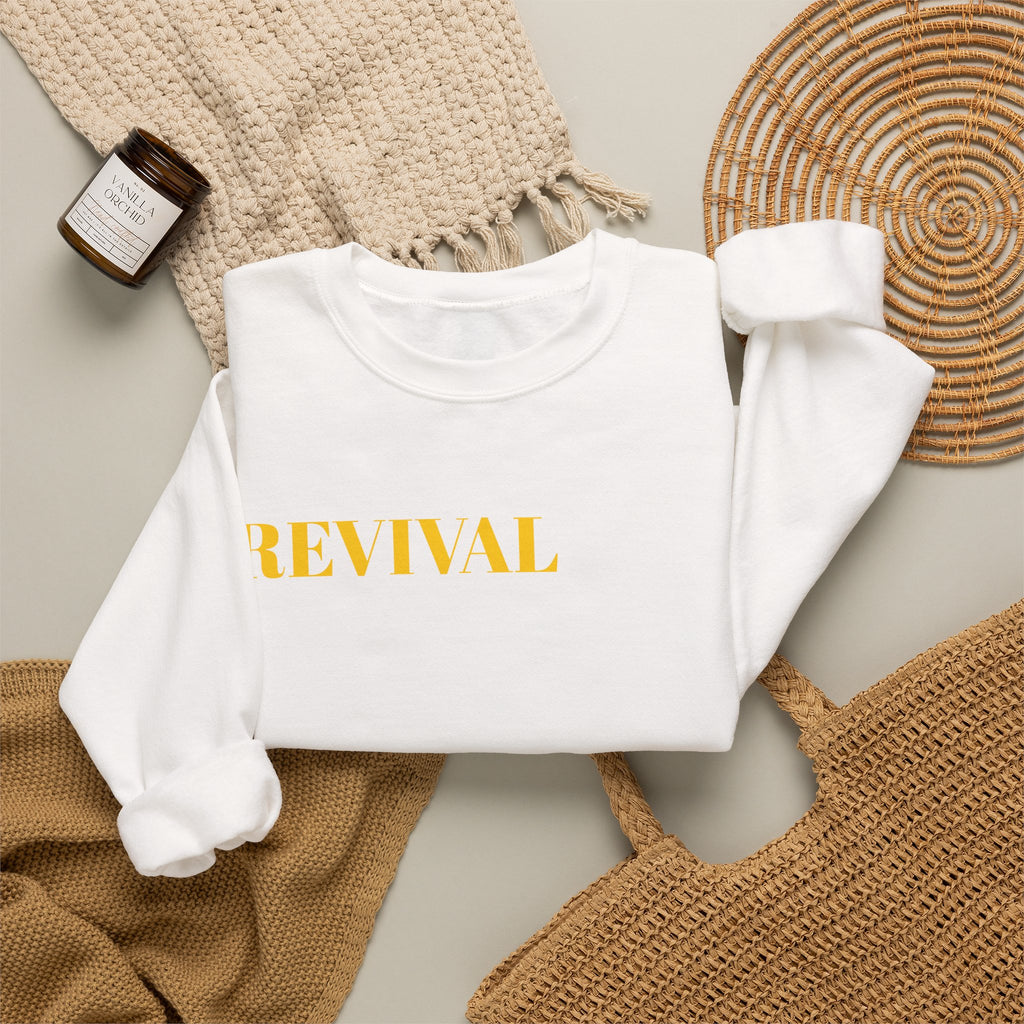 Revival Crewneck Sweatshirt — "The Jesus Generation" Christian Faith Pullover