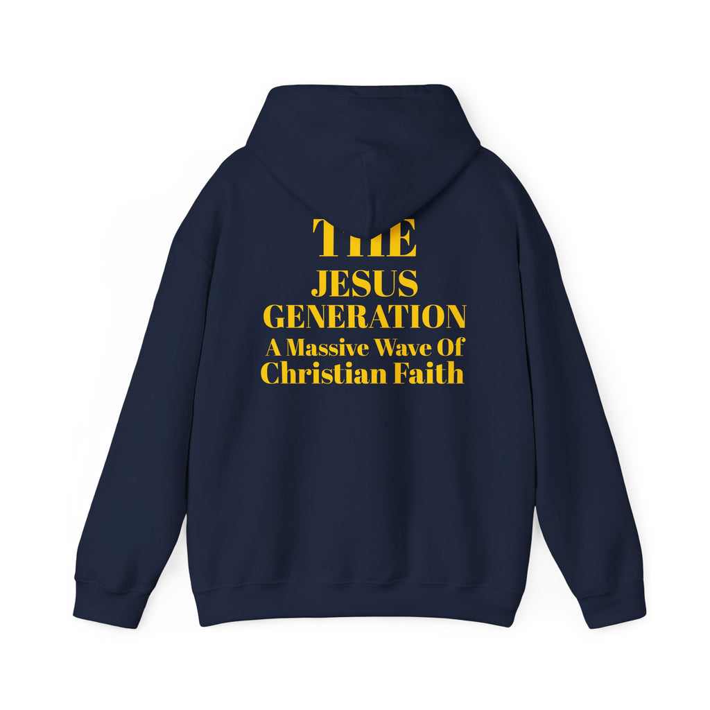 Revival Hoodie — Minimal Gold Text Pullover