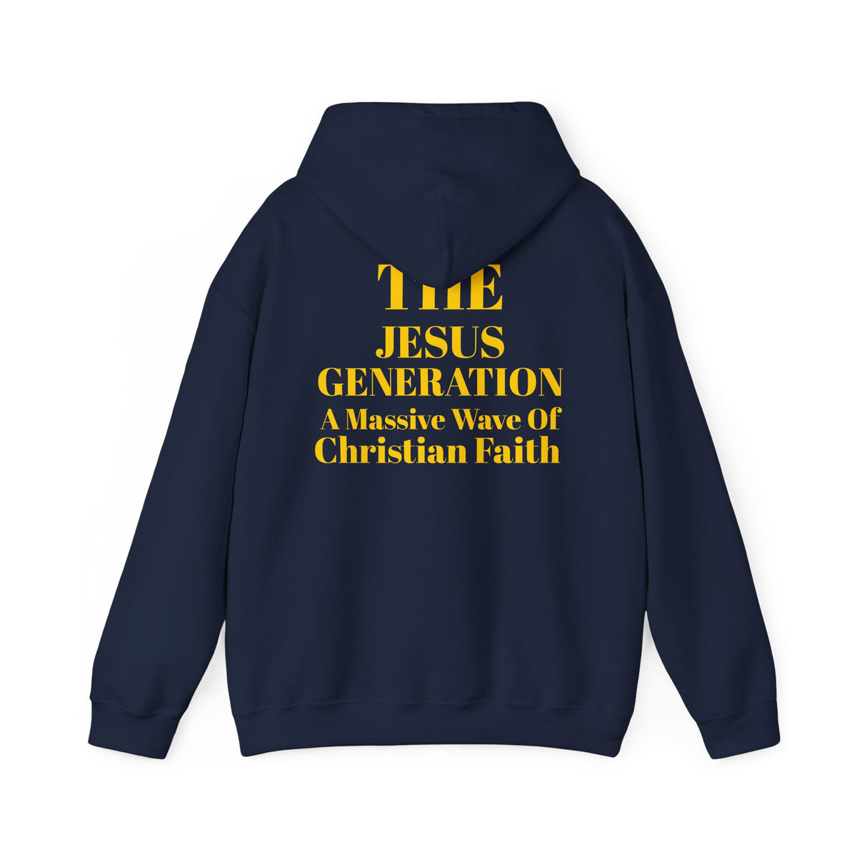 Revival Hoodie — Minimal Gold Text Pullover