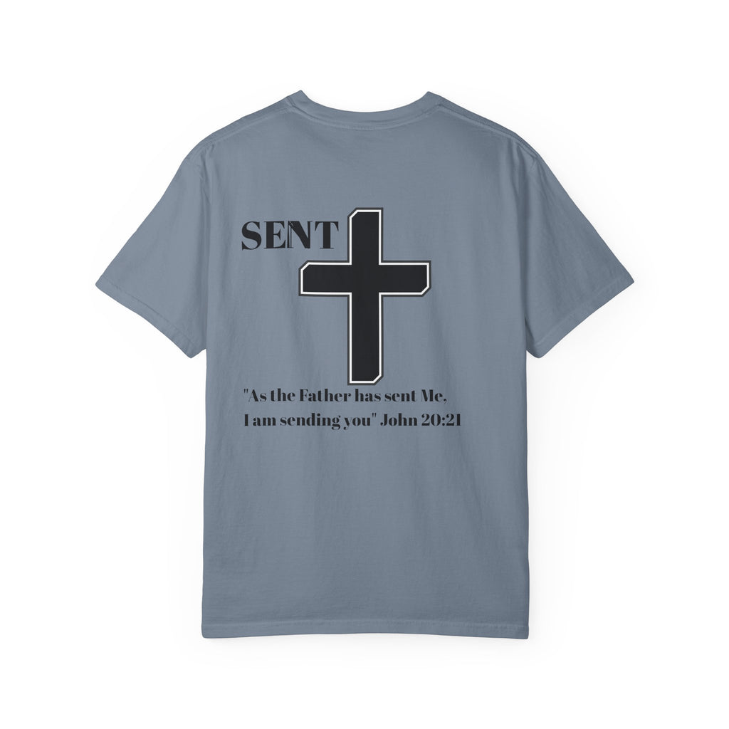 Sent Christian T-Shirt — John 20:21 Cross Ministry Tee