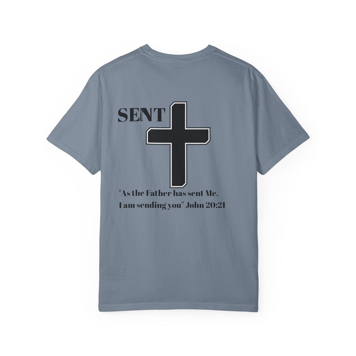 Sent Christian T-Shirt — John 20:21 Cross Ministry Tee