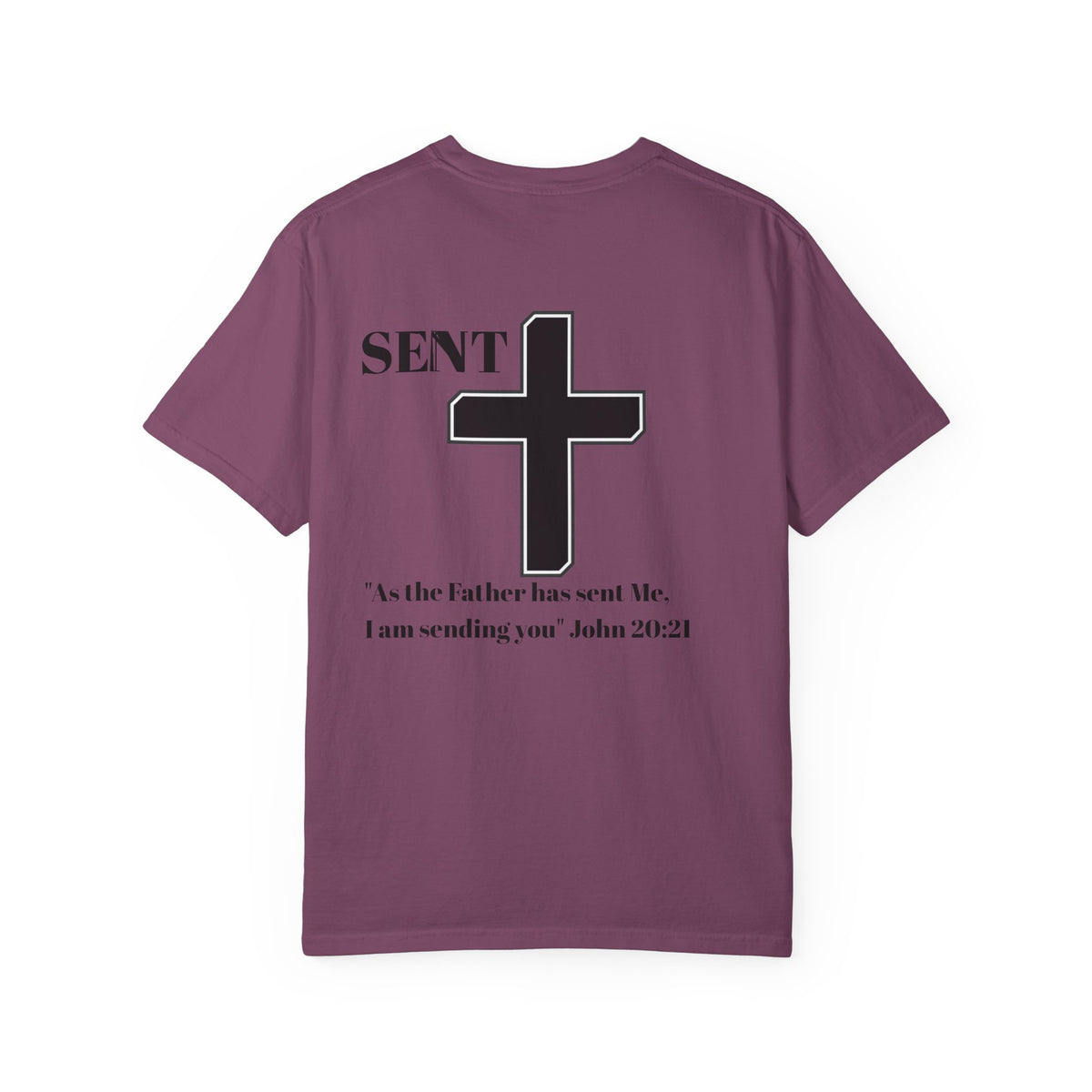 Sent Christian T-Shirt — John 20:21 Cross Ministry Tee