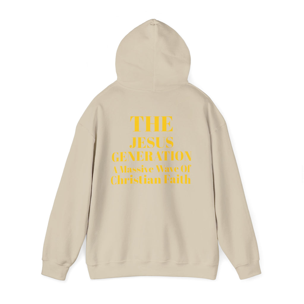 Revival Hoodie — Minimal Gold Text Pullover