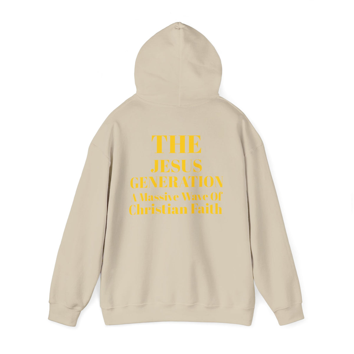 Revival Hoodie — Minimal Gold Text Pullover